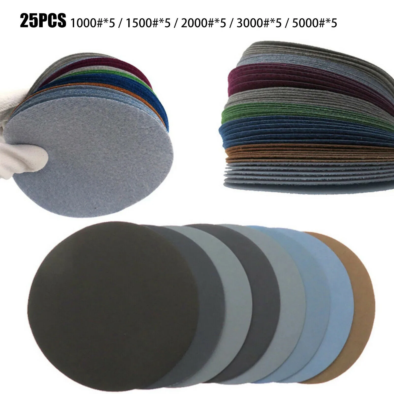 Orbital Polisher Da - 25'li Paket 3 Zımpara Diski Islak