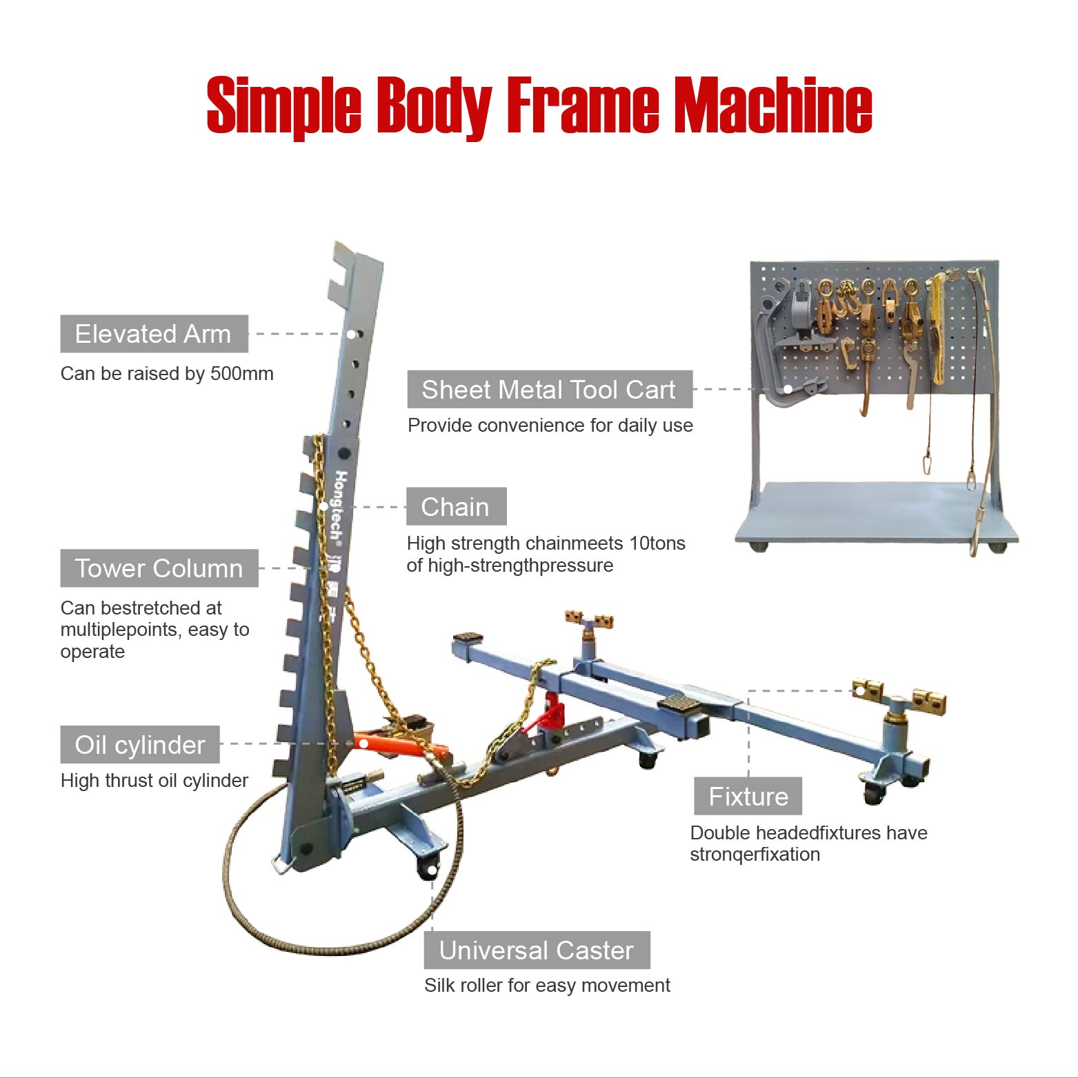Hongtech HOT-Y1000 Düşük Fiyat - Car Frame Straightening incelemesi ve fiyatı